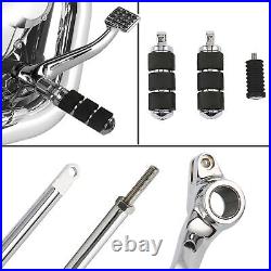 Chrome Forward Controls Peg Lever Linkages Fit For Harley Sportster XL 1991-2003