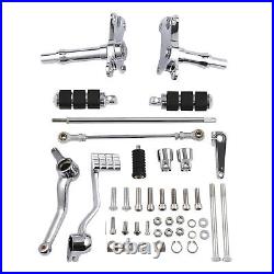 Chrome Forward Controls Peg Lever Linkages Fit For Harley Sportster XL 1991-2003