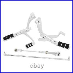 Chrome Forward Controls Pegs Levers Linkages For 04-13 Harley Sportster 883 1200