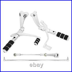 Chrome Forward Controls Pegs Levers Linkages For 04-13 Harley Sportster 883 1200