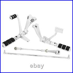 Chrome Forward Controls Pegs Levers Linkages For 04-13 Harley Sportster 883 1200