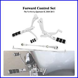 Chrome Forward Controls Pegs Levers Linkages For Harley Sportster 883 1200 04-13