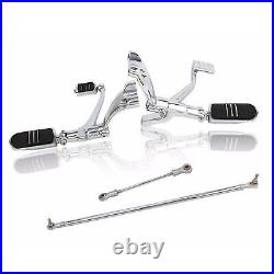 Chrome Motorcycle Forward Control Peg Lever Harley Sportster 1200 883 XL Custom