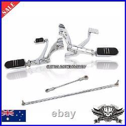 Chrome Motorcycle Forward Control Peg Lever Harley Sportster 1200 883 XL Custom