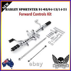 Chrome Motorcycle Forward Control Peg Lever Harley Sportster 1200 883 iron XL