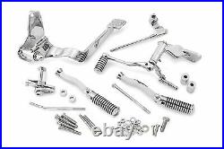 Complete Chrome Forward Controls Control Kit With Foot Pegs Footpegs Harley FXR