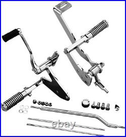 DS Chrome Steel Complete Forward Control Kit w Pegs Dyna Low Rider 93