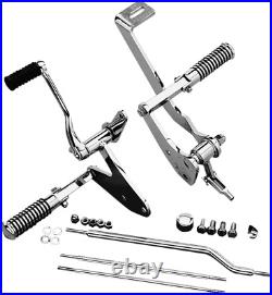 Drag Specialties Chrome Forward Control Kit fits 1982-2000 Harley FXRS FXR FXRD