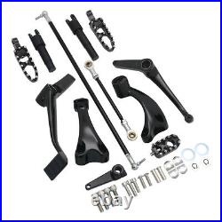 For 04-13 Harley Sportster XL 1200 883 Forward Control Foot Pegs Levers Linkages