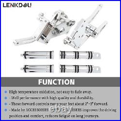 For Harley Softail Forward Controls Foot Pegs Standard FXST Fat Boy Slim 00-2017