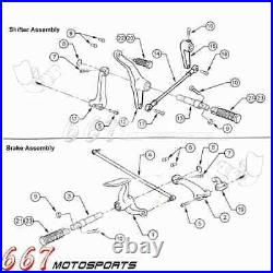 Forward Control Complete Kit Pegs & Levers & Linkages For Harley Sportster 04-13