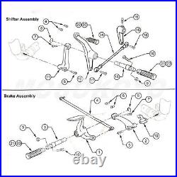 Forward Control Complete Lever Linkages Fit For Harley Sportster XL1200 Iron 883