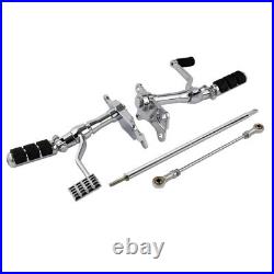 Forward Control Foot Pegs Levers Chrome Fit For Harley Sportster XL883 XL1200 00