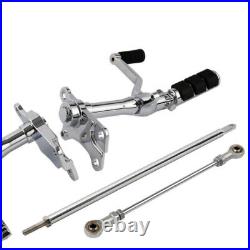 Forward Control Foot Pegs Levers Chrome Fit For Harley Sportster XL883 XL1200 00