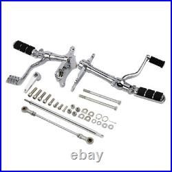 Forward Control Foot Pegs Levers Chrome Fit For Harley Sportster XL883 XL1200 00