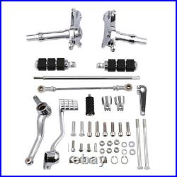 Forward Control Foot Pegs Levers Chrome Fit For Harley Sportster XL883 XL1200 00