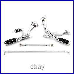 Forward Control Foot Pegs Levers Linkages Fit For Harley Sportster XL 883 04-13