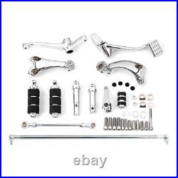 Forward Control Foot Pegs Levers Linkages Fit For Harley Sportster XL 883 04-13