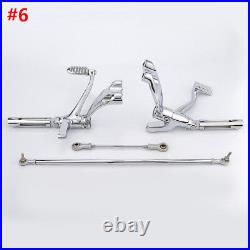 Forward Control Foot Pegs Levers Linkages Fit For Harley Sportster XL 883 04-13