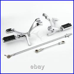 Forward Control Footpegs Linkage Fit For Harley Sportster XL1200C 2014-2022