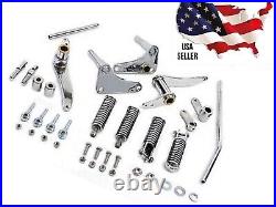 Forward Control Kit Chrome Harley DAVIDSON Sportster 1957-1974 XLH XLCH FOOTPEGS