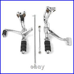 Forward Controls Foot Pegs Fit For Harley Sportster Iron 883 1200 48 72 04-13