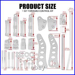 Forward Controls Foot Pegs Lever For Harley Dyna Low Rider Super Glide FXD 00-15