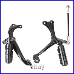 Forward Controls Linkage Levers Pedal Footpegs Footrests For Harley XL883 883N/C