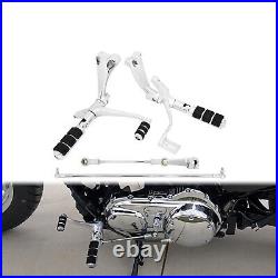 Forward Controls Pegs Levers Linkages Chrome For 04-13 Harley Sportster 883 1200