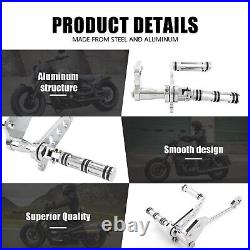 Front Foot Pegs Forward Controls Kit For Harley Dyna Low Rider 00-12 Super Glide