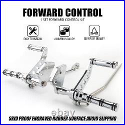 Front Foot Pegs Forward Controls Kit For Harley Dyna Low Rider 00-12 Super Glide