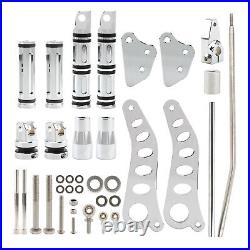 Front Foot Pegs Forward Controls Kit For Harley Dyna Low Rider 00-12 Super Glide