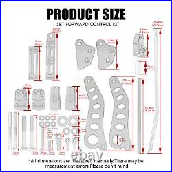 Front Foot Pegs Forward Controls Kit For Harley Dyna Low Rider 00-12 Super Glide