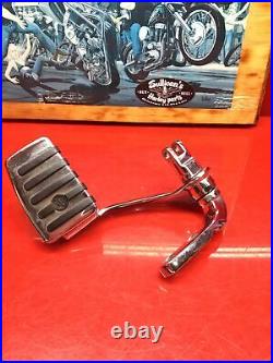 Harley Dyna Forward Control Bracket Right Side Brake Pedal Chrome Wideglide Oem