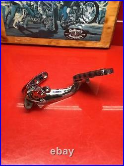 Harley Dyna Forward Control Bracket Right Side Brake Pedal Chrome Wideglide Oem