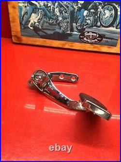 Harley Dyna Forward Control Bracket Right Side Brake Pedal Chrome Wideglide Oem