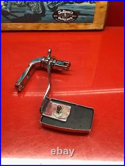 Harley Dyna Forward Control Bracket Right Side Brake Pedal Chrome Wideglide Oem