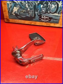 Harley Dyna Forward Control Bracket Right Side Brake Pedal Chrome Wideglide Oem