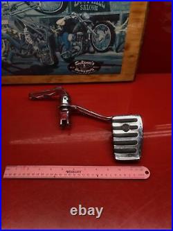 Harley Dyna Forward Control Bracket Right Side Brake Pedal Chrome Wideglide Oem