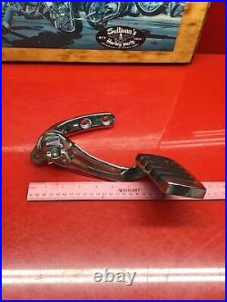 Harley Dyna Forward Control Bracket Right Side Brake Pedal Chrome Wideglide Oem