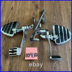 Harley Dyna Forward Controls Chrome Parts Lot Missing Brake Linkage Kuryakyn Peg