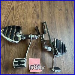 Harley Dyna Forward Controls Chrome Parts Lot Missing Brake Linkage Kuryakyn Peg