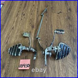 Harley Dyna Forward Controls Chrome Parts Lot Missing Brake Linkage Kuryakyn Peg