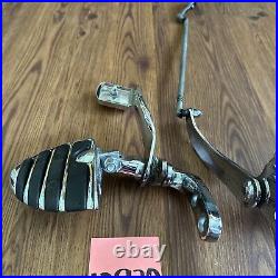 Harley Dyna Forward Controls Chrome Parts Lot Missing Brake Linkage Kuryakyn Peg