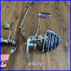 Harley Dyna Forward Controls Chrome Parts Lot Missing Brake Linkage Kuryakyn Peg