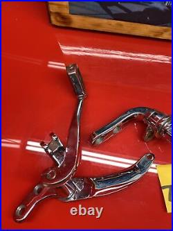 Harley dyna chrome forward controls 1991-17 genuine shifter brake pedal No Linka