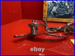 Harley dyna chrome forward controls 1991-17 genuine shifter brake pedal No Linka