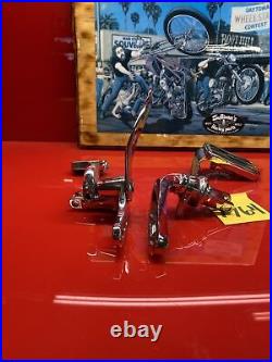 Harley dyna chrome forward controls 1991-17 genuine shifter brake pedal No Linka