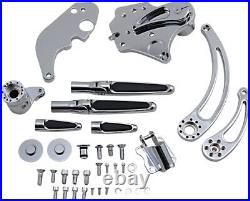 Hawg Forward Control Kit with Slotted Levers Extended +2-1/2 Chrome FCKF14CEFRS