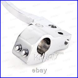 KiWAV Billet Chrome forward hand Control kit for Custom Motorcycle 1 25mm bar